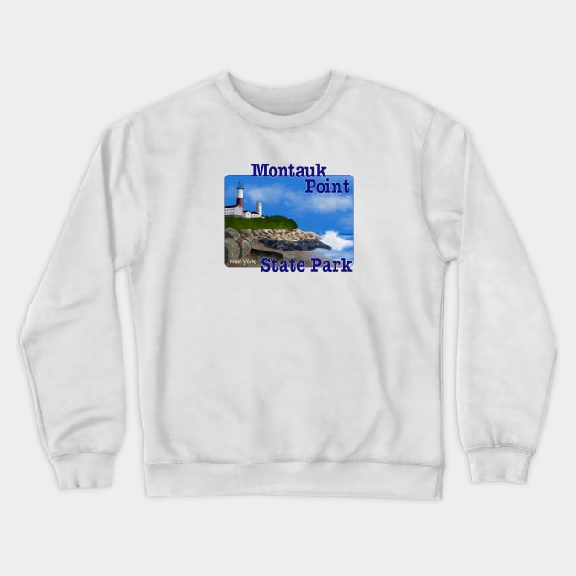 Montauk Point State Park, New York Crewneck Sweatshirt by MMcBuck